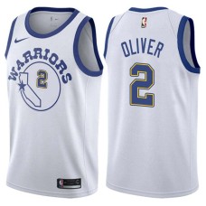 Golden State Warriors #2 Dean Oliver Jersey -White Throwback