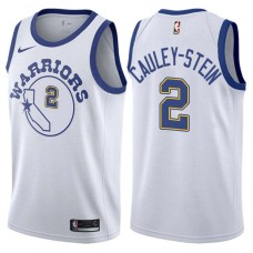 Golden State Warriors #2 Willie Cauley-Stein Jersey -White Throwback