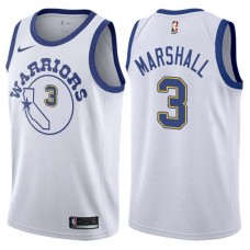 Golden State Warriors #3 Donyell Marshall Jersey -White Throwback