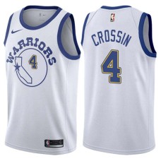 Golden State Warriors #4 Chink Crossin Jersey -White Throwback