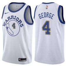 Golden State Warriors #4 Jack George Jersey -White Throwback