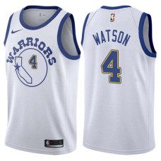 Golden State Warriors #4 CJ Watson Jersey -White Throwback