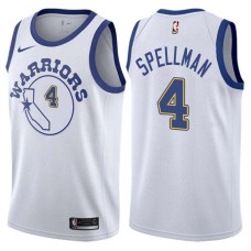 Golden State Warriors #4 Omari Spellman Jersey -White Throwback