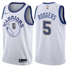 Golden State Warriors #5 Guy Rodgers Jersey -White Throwback