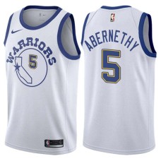 Golden State Warriors #5 Tom Abernethy Jersey -White Throwback