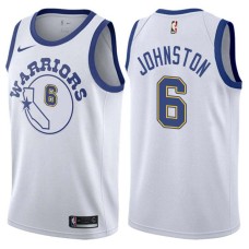 Golden State Warriors #6 Neil Johnston Jersey -White Throwback