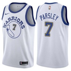 Golden State Warriors #7 Charlie Parsley Jersey -White Throwback