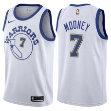 Golden State Warriors #7 Jim Mooney Jersey -White Throwback