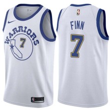 Golden State Warriors #7 Danny Finn Jersey -White Throwback