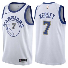 Golden State Warriors #7 Jerome Kersey Jersey -White Throwback