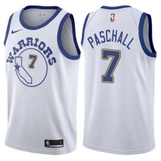 Golden State Warriors #7 Eric Paschall Jersey -White Throwback