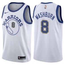 Golden State Warriors #8 Chris Washburn Jersey -White Throwback