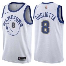 Golden State Warriors #8 Tom Gugliotta Jersey -White Throwback