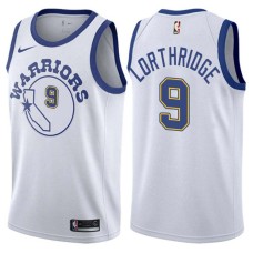 Golden State Warriors #9 Ryan Lorthridge Jersey -White Throwback