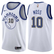 Golden State Warriors #10 Perry Moss Jersey -White Throwback