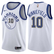 Golden State Warriors #10 Dirk Minniefield Jersey -White Throwback