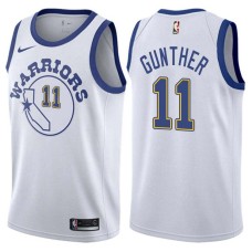 Golden State Warriors #11 Dave Gunther Jersey -White Throwback