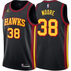 Atlanta Hawks #38 Mikki Moore Jersey -Black