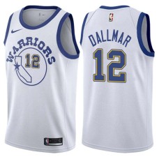 Golden State Warriors #12 Howie Dallmar Jersey -White Throwback