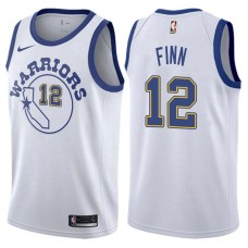 Golden State Warriors #12 Danny Finn Jersey -White Throwback