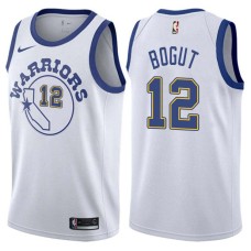 Golden State Warriors #12 Andrew Bogut Jersey -White Throwback