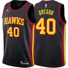 Atlanta Hawks #40 Gary Gregor Jersey -Black