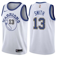 Golden State Warriors #13 Larry Smith Jersey -White Throwback