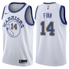 Golden State Warriors #14 Danny Finn Jersey -White Throwback