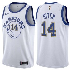 Golden State Warriors #14 Lew Hitch Jersey -White Throwback