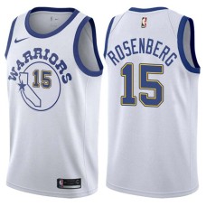 Golden State Warriors #15 Petey Rosenberg Jersey -White Throwback