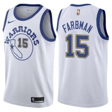 Golden State Warriors #15 Phil Farbman Jersey -White Throwback