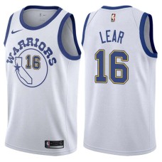 Golden State Warriors #16 Hal Lear Jersey -White Throwback