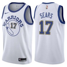Golden State Warriors #17 Kenny Sears Jersey -White Throwback