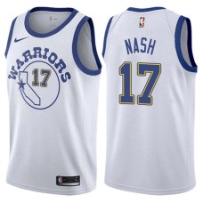 Golden State Warriors #17 Cotton Nash Jersey -White Throwback