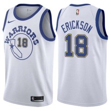 Golden State Warriors #18 Keith Erickson Jersey -White Throwback