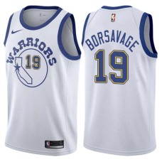 Golden State Warriors #19 Ike Borsavage Jersey -White Throwback