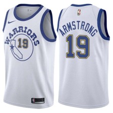 Golden State Warriors #19 Bob Armstrong Jersey -White Throwback