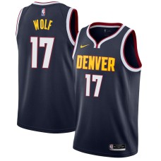 Denver Nuggets #17 Joe Wolf Jersey -Navy