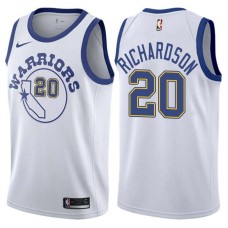 Golden State Warriors #20 Micheal Ray Richardson Jersey -White Throwback