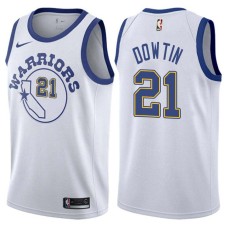 Golden State Warriors #21 Jeff Dowtin Jersey -White Throwback