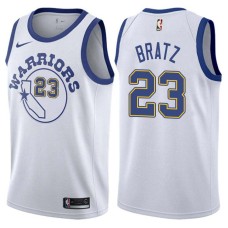 Golden State Warriors #23 Mike Bratz Jersey -White Throwback