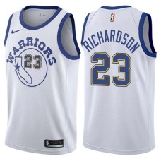 Golden State Warriors #23 Jason Richardson Jersey -White Throwback