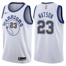 Golden State Warriors #23 CJ Watson Jersey -White Throwback