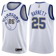 Golden State Warriors #25 Jim Barnett Jersey -White Throwback