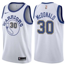 Golden State Warriors #30 Ben McDonald Jersey -White Throwback