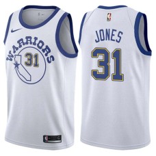 Golden State Warriors #31 Shelton Jones Jersey -White Throwback