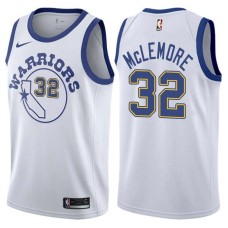 Golden State Warriors #32 McCoy McLemore Jersey -White Throwback