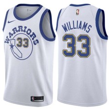 Golden State Warriors #33 Nate Williams Jersey -White Throwback