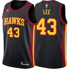 Atlanta Hawks #43 Clyde Lee Jersey -Black