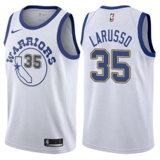 Golden State Warriors #35 Rudy LaRusso Jersey -White Throwback